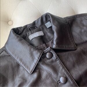 Kate Hill Dark Leather Coat